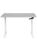 Beliani Höhenverstellbarer Schreibtisch DESTINAS in Grau/Weiß