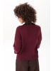 Aniston CASUAL Strickjacke in bordeauxmeliert-dunkelbraun