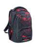 Coocazoo Rucksack PORTER Broken Black in rot