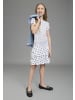 Bruno Banani Jerseykleid in weiß gemustert