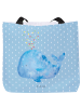 Mr. & Mrs. Panda Reisetasche Wal Konfetti ohne Spruch in Blau Pastell