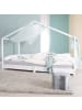 roba Kinder Hausbett, bodentief, mit Lattenrost 90 x 200 cm - Weiß