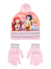 Cerda 2-tlg. Winter Set: Disney Princess Bommelmütze & Handschuhe in Rosa