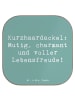 Mr. & Mrs. Panda Bierdeckel Spruch Mutiger Dackel mit Spruch in Meeresbrise