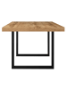58 aufm Kessel ESSTISCH Elgin 3 175x80x100 Metall+Holzwerkstoff Schwarz/Wotan Eiche