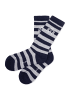 Band of Rascals Socken " Striped Sport " in blau