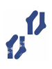 Burlington Socken 2er Pack in Blau (Night Blue)