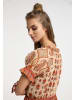 usha FESTIVAL Damen Maxikleid Mit Allover-Print in Orange Mehrfarbig