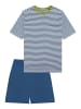 Schiesser Schlafanzug Nightwear Cotton in Atlantikblau