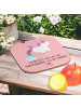 Mr. & Mrs. Panda Coaster Einhorn Pupsen mit Spruch in Rot Pastell