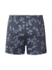 Hanro Boxer Cotton Sporty in aqua ink leaves