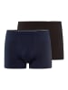Hanro Retro Short / Pant Cotton Superior in Schwarz / dunkelblau