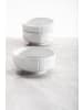 Seltmann Weiden 6er Set Foodbowls Sento Relief Wave in Weiß ø 20 cm