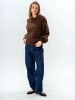 TeeShoppen Pullover Emma Cable in Chocolate