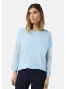 comma Strickpullover langarm in Blau