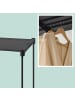 relaxdays Garderobe in Schwarz - (B)182 x (H)182 x (T)43 cm