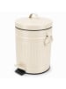 relaxdays Kosmetikeimer in Beige - 5 Liter