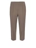 GOLDNER Trageangenehme 7/8-Rippenhose in taupe