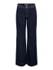 ONLY Jeans mit weitem Bein in Dark Blue Denim