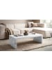 KADIMA DESIGN Couchtisch 110x55x35 cm Sofatisch in Marmor-Optik Zeitlos, in Weiß