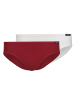 Skiny Slip 2er Pack in Rot/Weiß