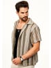 SOULSTAR Kurzarmhemd - für Herren Strick Polo Hemd im Retro-Look in Brown