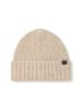 Camel Active Warme Strickmütze mit Umschlag in Beige