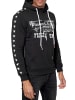 Rusty Neal Sweatshirt mit Kapuze und Front Print in Schwarz