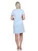 NORMANN Nachthemd halbarm Bigshirt Feder und Pfeil - 74870 in blau