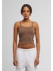 Urban Classics Urban Classics Tank-Tops in mocca brown