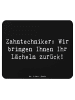 Mr. & Mrs. Panda Mauspad Spruch Zahntechniker Lächeln mit Spruch in Schwarz