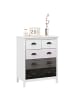 HOMCOM Kommode in Weiß 70L x 38B x 85H cm