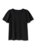 sheego Shirt in schwarz