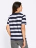 Sieh an! Kurzarmshirt in marine-weiß-geringelt