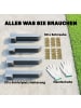Outsunny Eisenbahnschwellen-Halterungen,11L x 2,5B x 41H cm,Silber