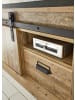 Furn.Design TV-Lowboard Used Wood hell, anthrazit 162 x 61 cm, TV Unterteil in Komforthöhe