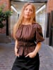 TeeShoppen Top Valentina in BROWN