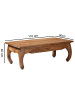 FineBuy Couchtisch in Braun / Sheesham / 110x60x40
