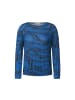 Cecil Langarmshirt in mid blue melange