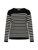usha BLUE LABEL Damen Strick Pullover in Schwarz Wollweiss