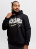 JACK & JONES PLUS Kapuzenpullover in Black