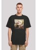 F4NT4STIC Heavy Oversize T-Shirt David Bowie Rock Music Hunky Dory in schwarz