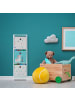 relaxdays Kinderregal Lama in Bunt - (B)27,5 x (H)89 x (T)30 cm