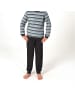 NORMANN Frottee Pyjama Schlafanzug Bündchen - 82590 in hellblau