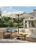 SONGMICS Sonnenschirm Sheld in Beige - (B)150 x (H)230 x (T)200 cm