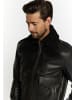 DreiMaster Vintage Lederjacke in Schwarz