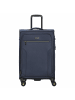 D&N Travel Line 9704 - 4-Rollen-Trolley M 68 cm erw. (dark red) in dark blue