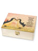 Mr. & Mrs. Panda Teebeutelbox Pinguine Kuss Design mit Spruch in Weiß