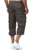 LMC Cargo Shorts Zip Hose 3/4 Schlupfhose Verstellbare Beinlänge in Grau