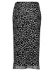 Vera Mont Bleistiftrock mit Leoprint in Grau/Schwarz